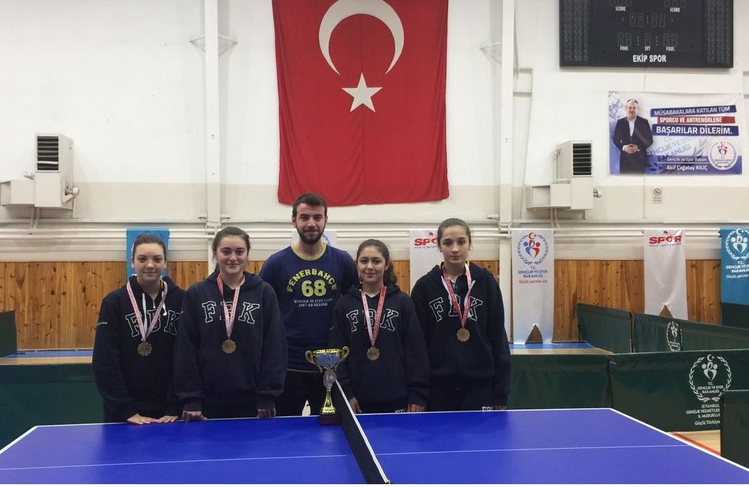 Genç Kız Masa Tenisi Takımımız İstanbul Şampiyonu Oldu